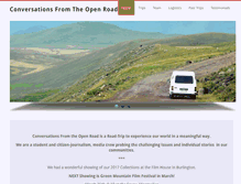 Tablet Screenshot of conversationsfromtheopenroad.com